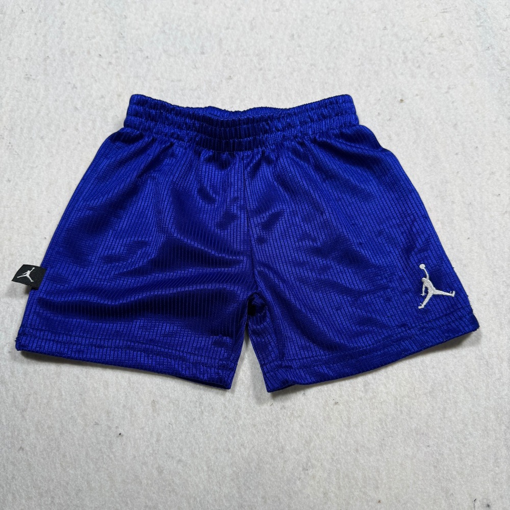 Jordan Boys Royal Blue Mesh Athletic Basketball Shorts Jumpman 12M 685